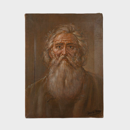 Vintage Oil Portrait by Adrian Rovatkay, Nova Scotia, 1965