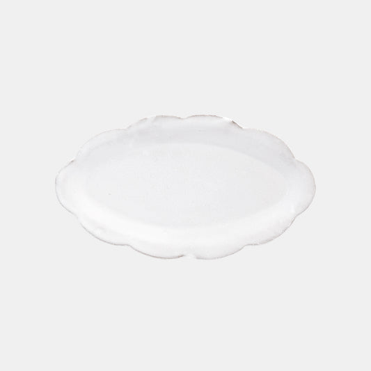 Astier de Villatte Small Oval Daisy Dish
