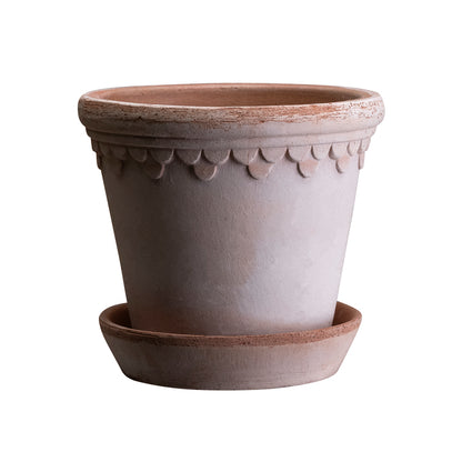 Bergs Potter Københavner Terracotta Pot & Saucer