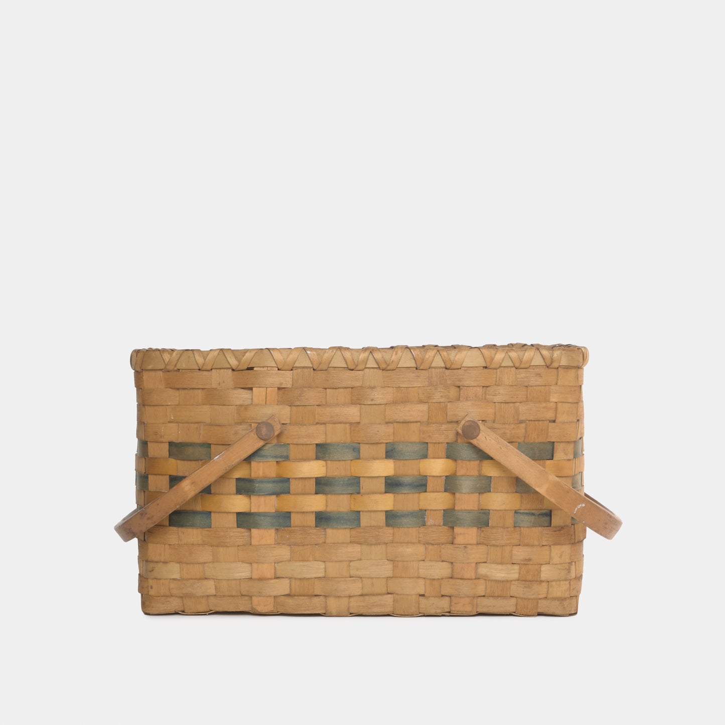 Vintage Two Handled Woven Basket