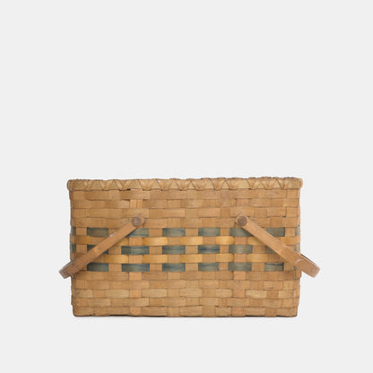 Vintage Two Handled Woven Basket