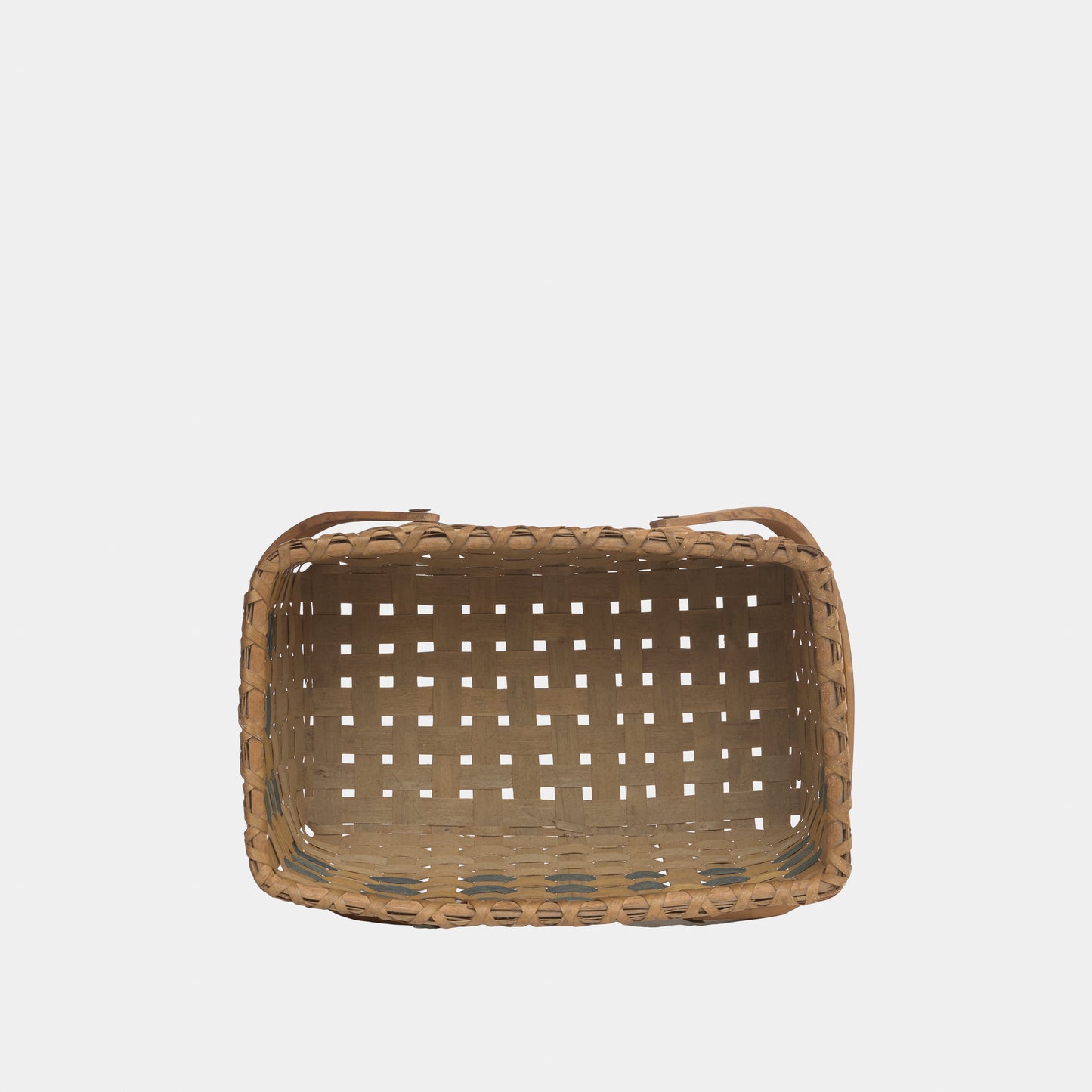 Vintage Two Handled Woven Basket