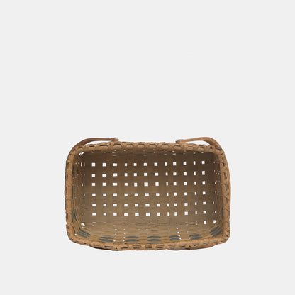 Vintage Two Handled Woven Basket