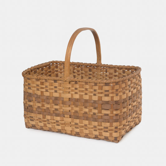 Antique Woven Gathering Basket