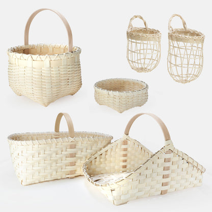 Hand Woven Market Basket (Natural)