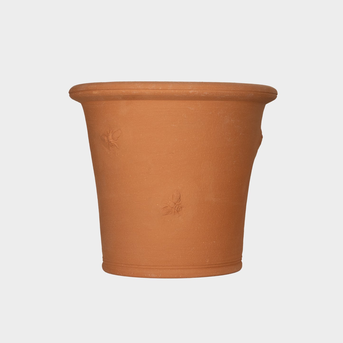 English Terracotta Embossed Bee Pots