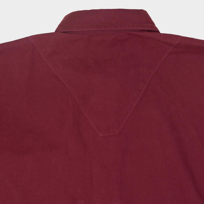 Washed Cotton Gardening Smock No. 2 in Beet