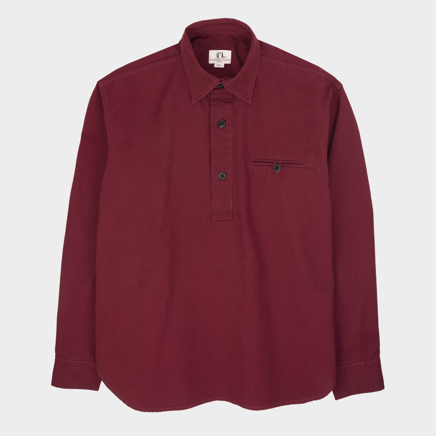 Washed Cotton Gardening Smock No. 2 in Beet