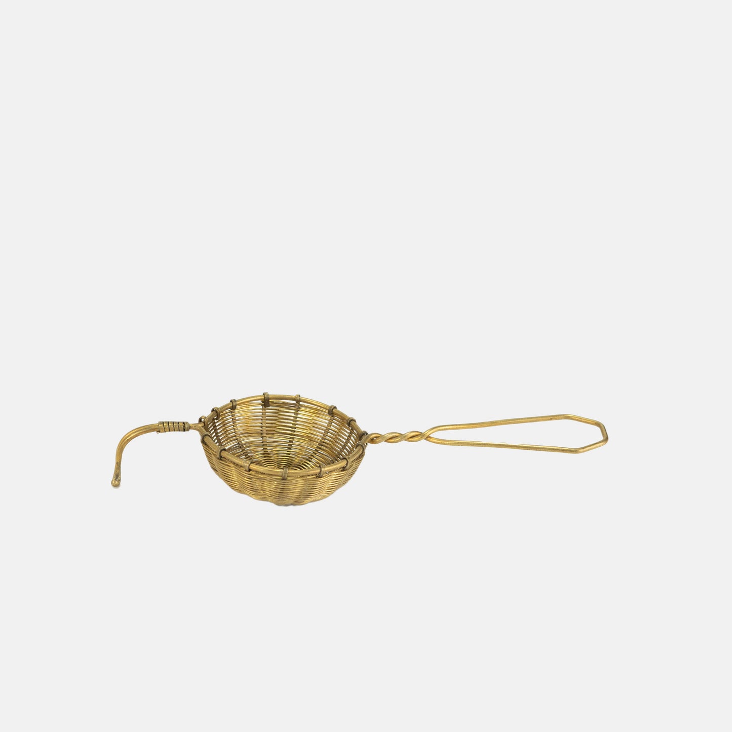 Petite Brass Basket Tea Strainer