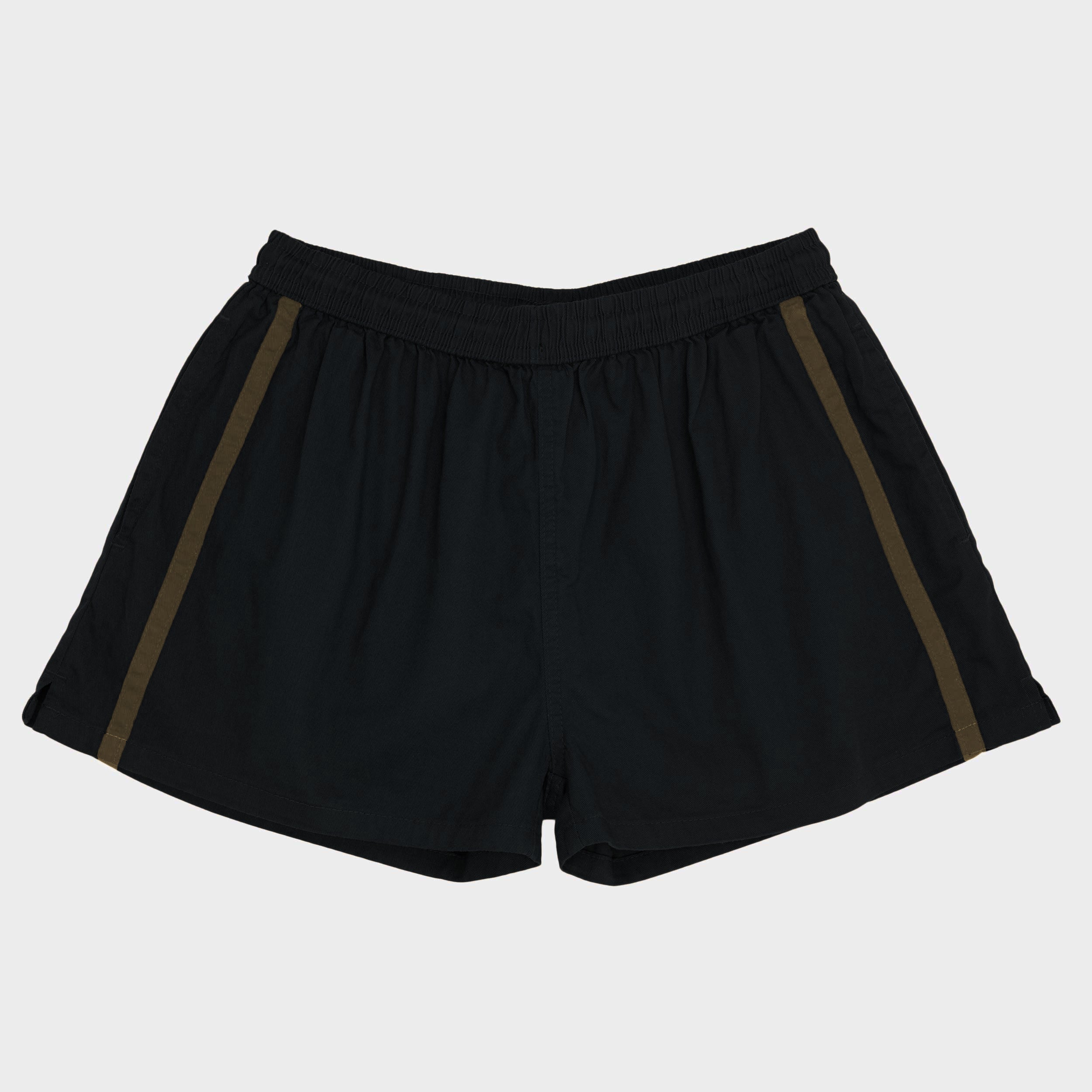 Le Laboureur French Cotton Easy Short in Black