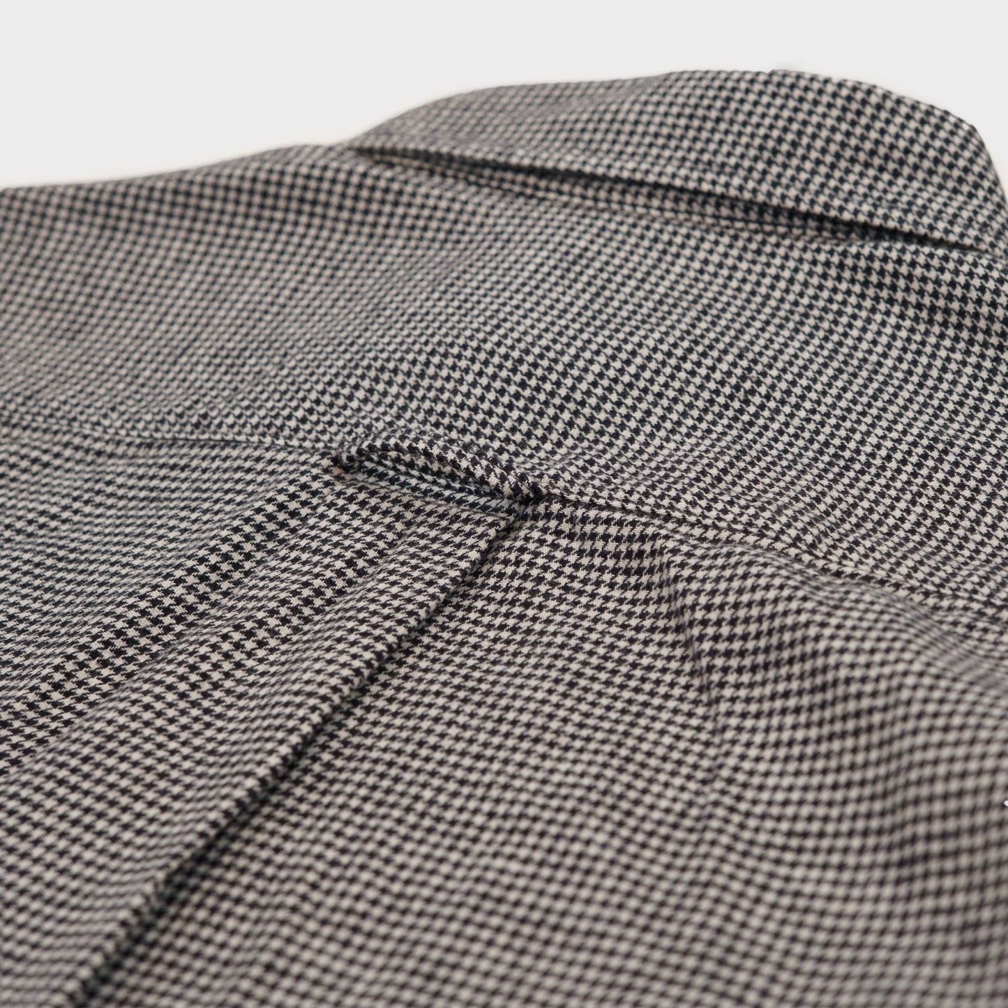 Gardening Chemise in Organic Flannel Houndstooth - Black