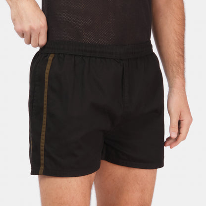 Le Laboureur French Cotton Easy Short in Black