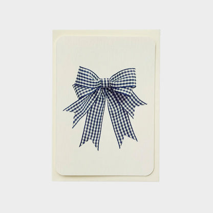 Gingham Bow Greeting Cards Set of 6