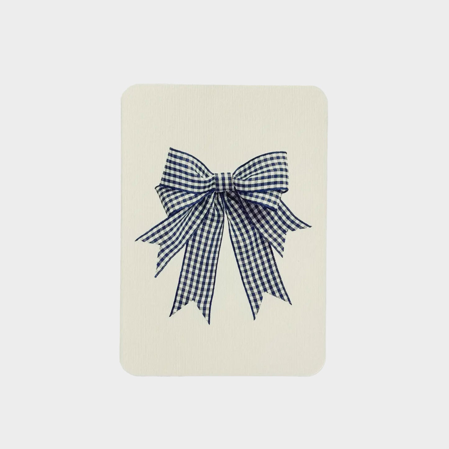 Gingham Bow Greeting Cards Set of 6