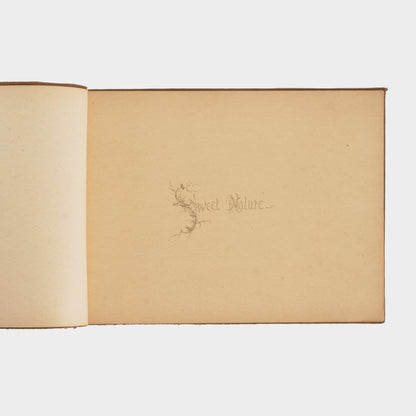 Antique "Sweet Nature" Book of Poems, 1800s
