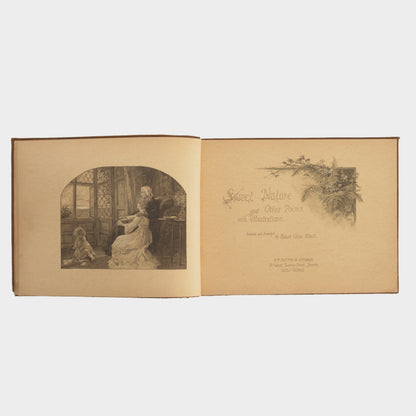 Antique "Sweet Nature" Book of Poems, 1800s