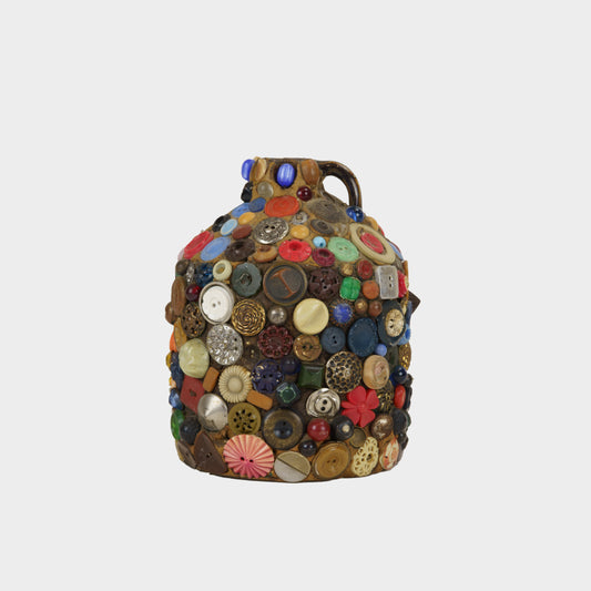 Vintage Memory Jug with Buttons and Baubles