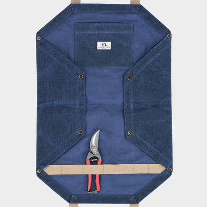 Gardenheir Waxed Denim Origami Harvesting Trug/Tote in Dark Denim