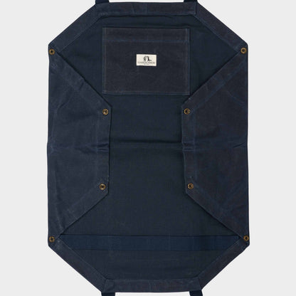 Gardenheir Waxed Canvas Origami Harvesting Trug/Tote in Navy