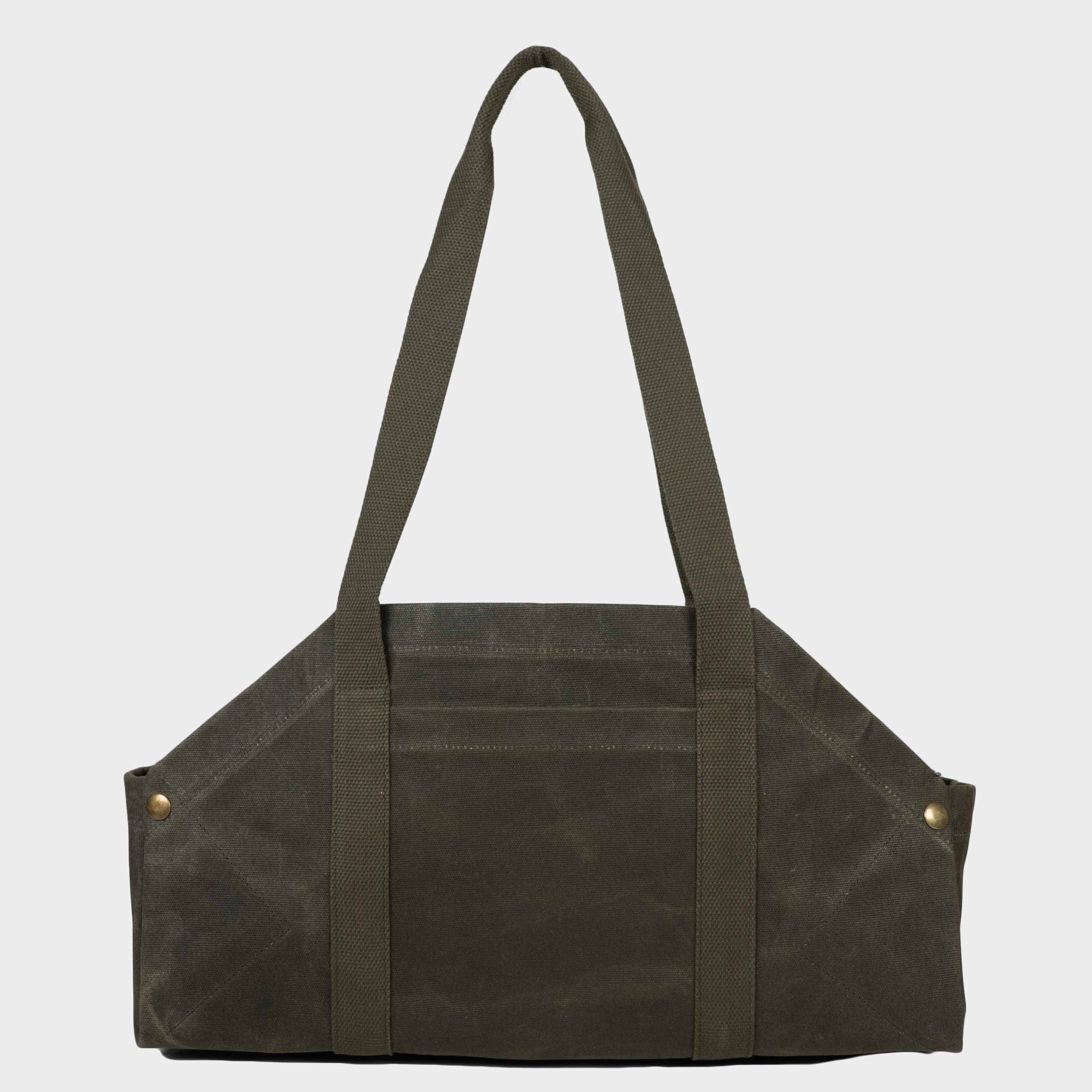 Gardenheir Waxed Canvas Origami Harvesting Trug/Tote in Olive