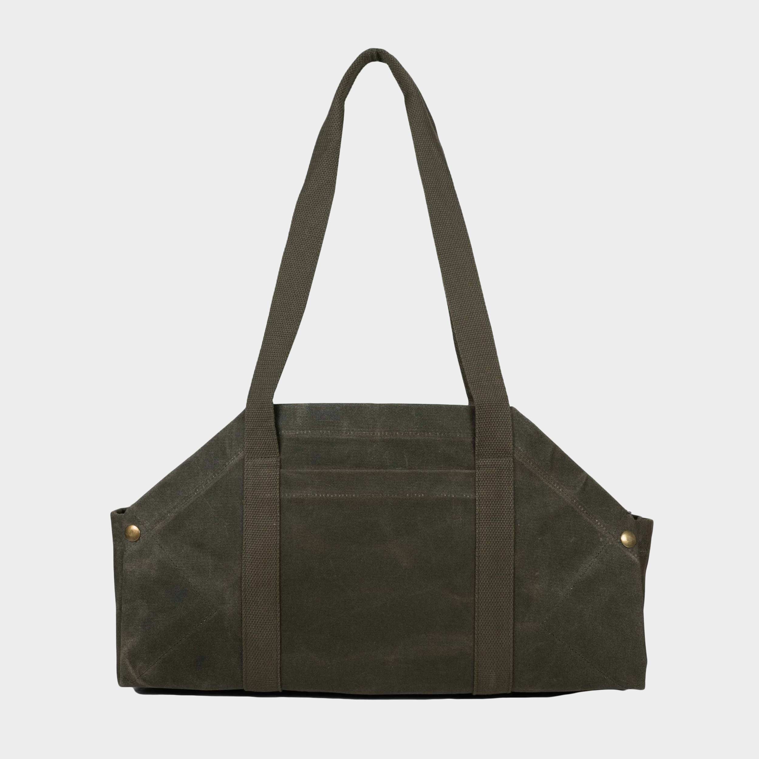 Gardenheir Waxed Canvas Origami Harvesting Trug/Tote in Olive