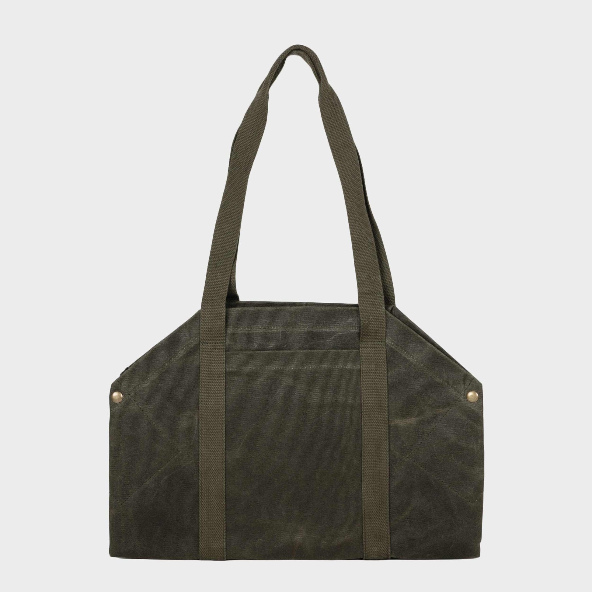 Gardenheir Waxed Canvas Origami Harvesting Trug/Tote in Olive