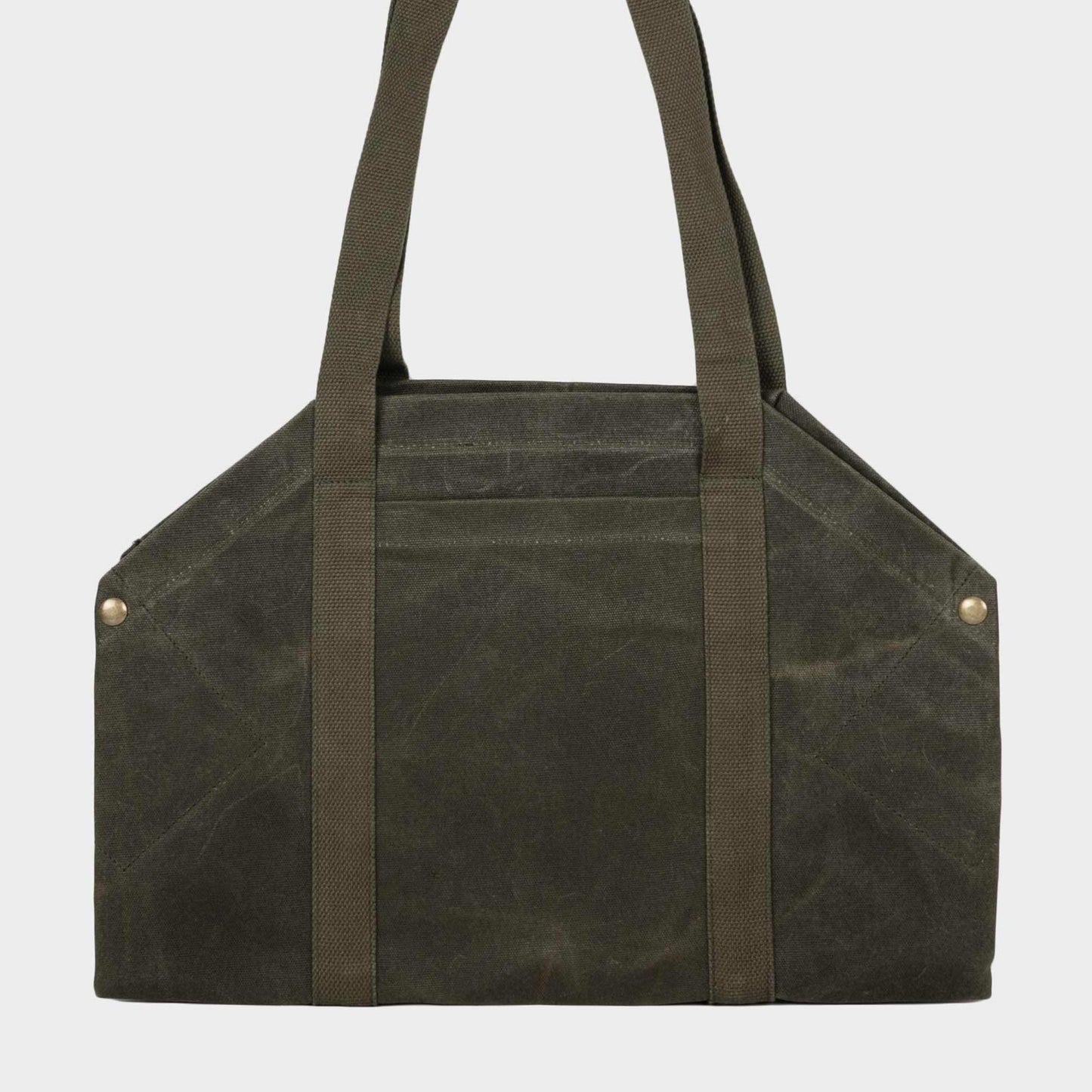 Gardenheir Waxed Canvas Origami Harvesting Trug/Tote in Olive