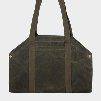 Gardenheir Waxed Canvas Origami Harvesting Trug/Tote in Olive