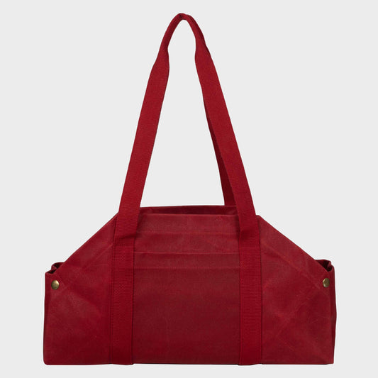 Gardenheir Waxed Canvas Origami Harvesting Trug/Tote in Red