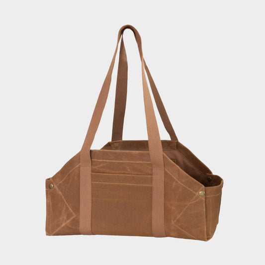 Gardenheir Waxed Canvas Origami Harvesting Trug/Tote in British Tan
