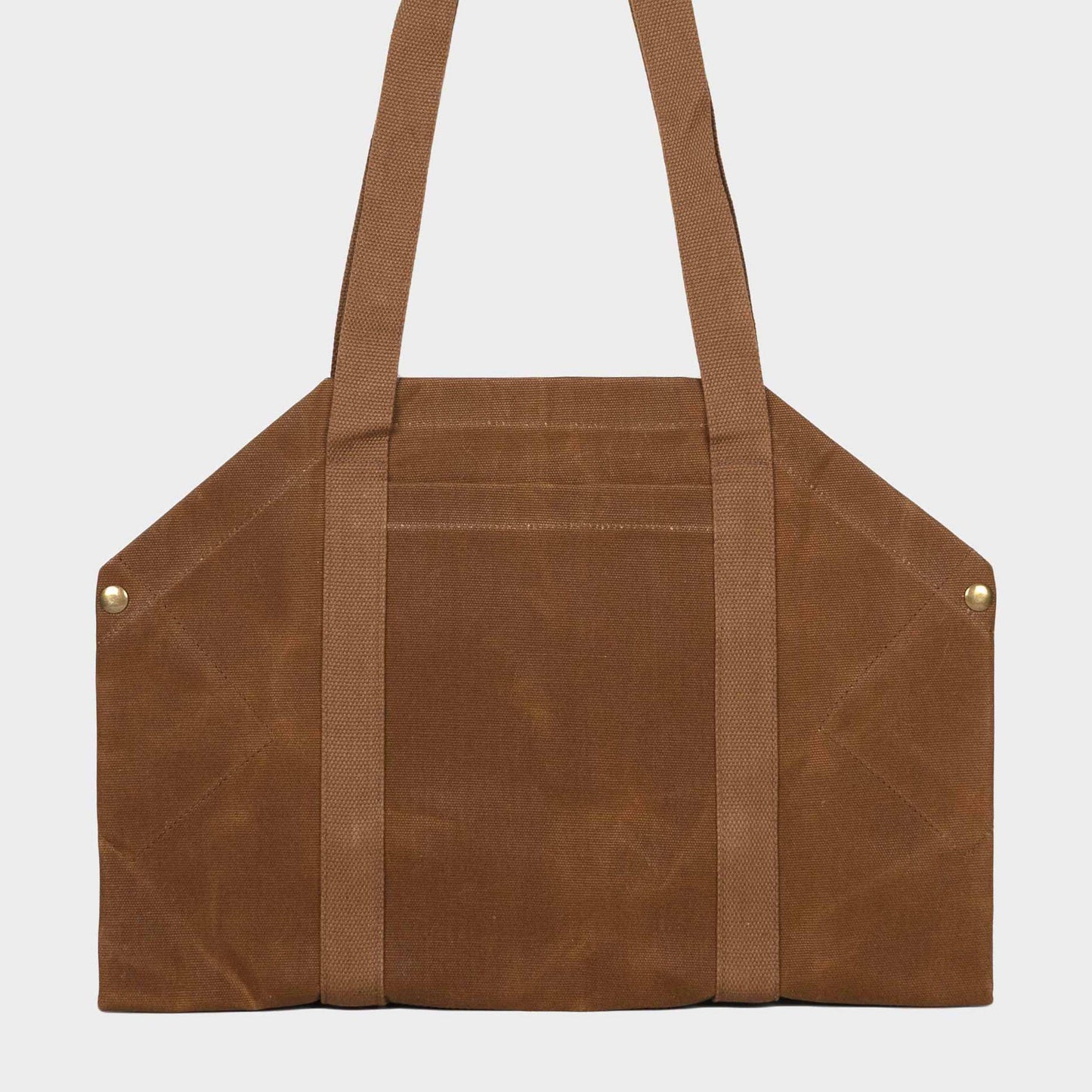 Gardenheir Waxed Canvas Origami Harvesting Trug/Tote in British Tan