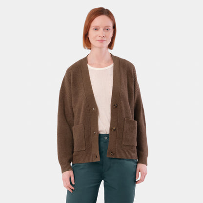 Cashmere Ridge Knit Cardigan