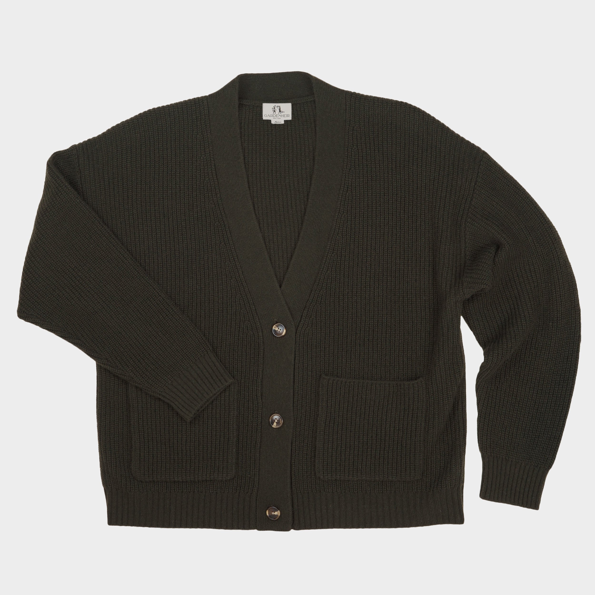 Cashmere Ridge Knit Cardigan – Gardenheir