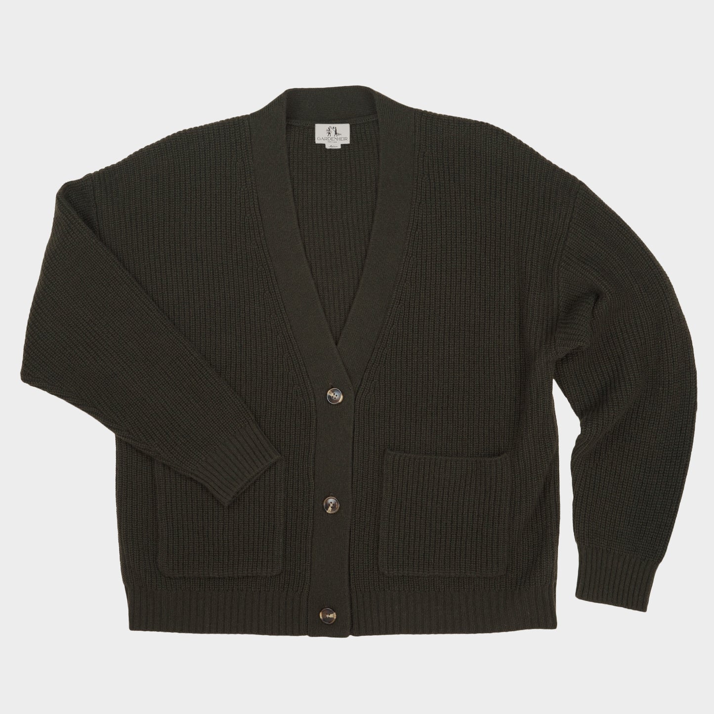 Cashmere Ridge Knit Cardigan