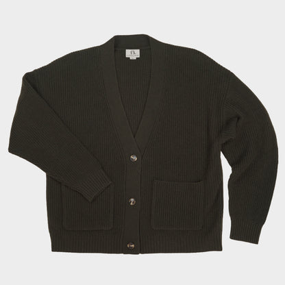 Cashmere Ridge Knit Cardigan