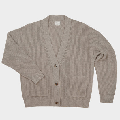 Cashmere Ridge Knit Cardigan