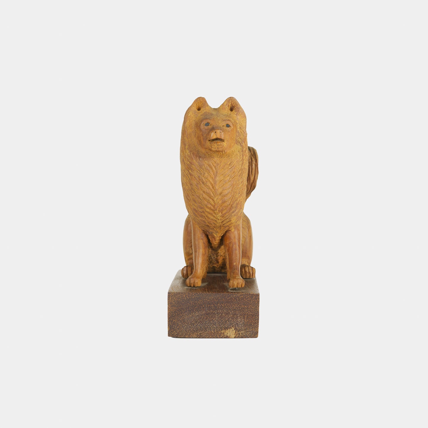 Vintage Carved Dog (Samoyed or Related Spitz Breed)