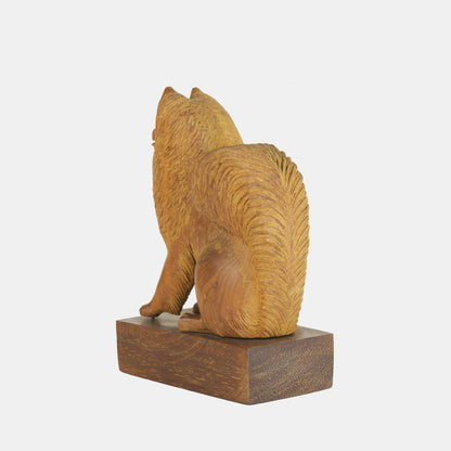 Vintage Carved Dog (Samoyed or Related Spitz Breed)