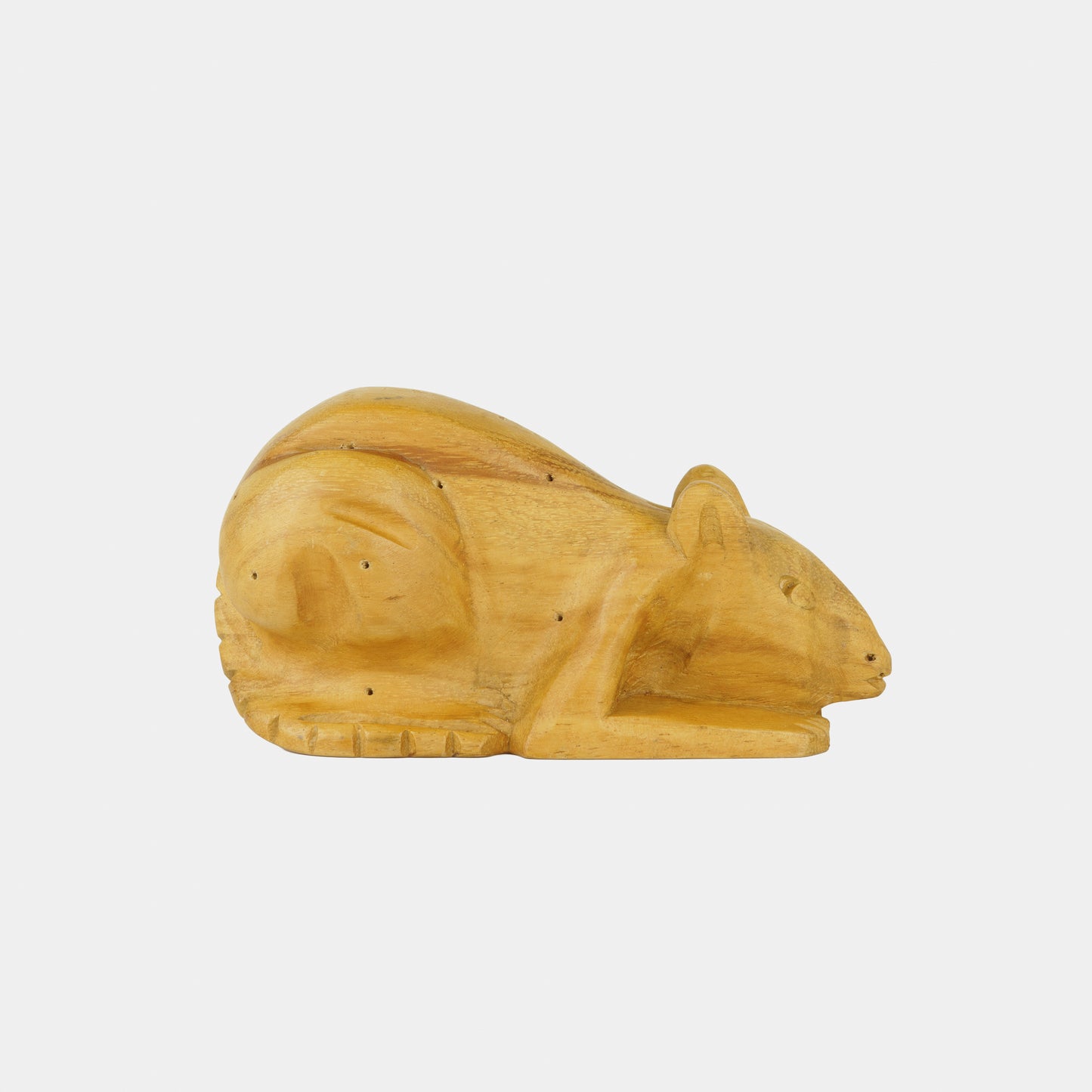 Vintage Folk Carved Mouse