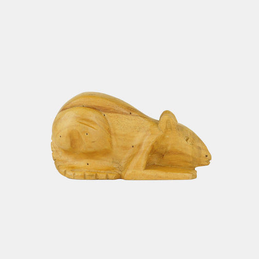 Vintage Folk Carved Mouse