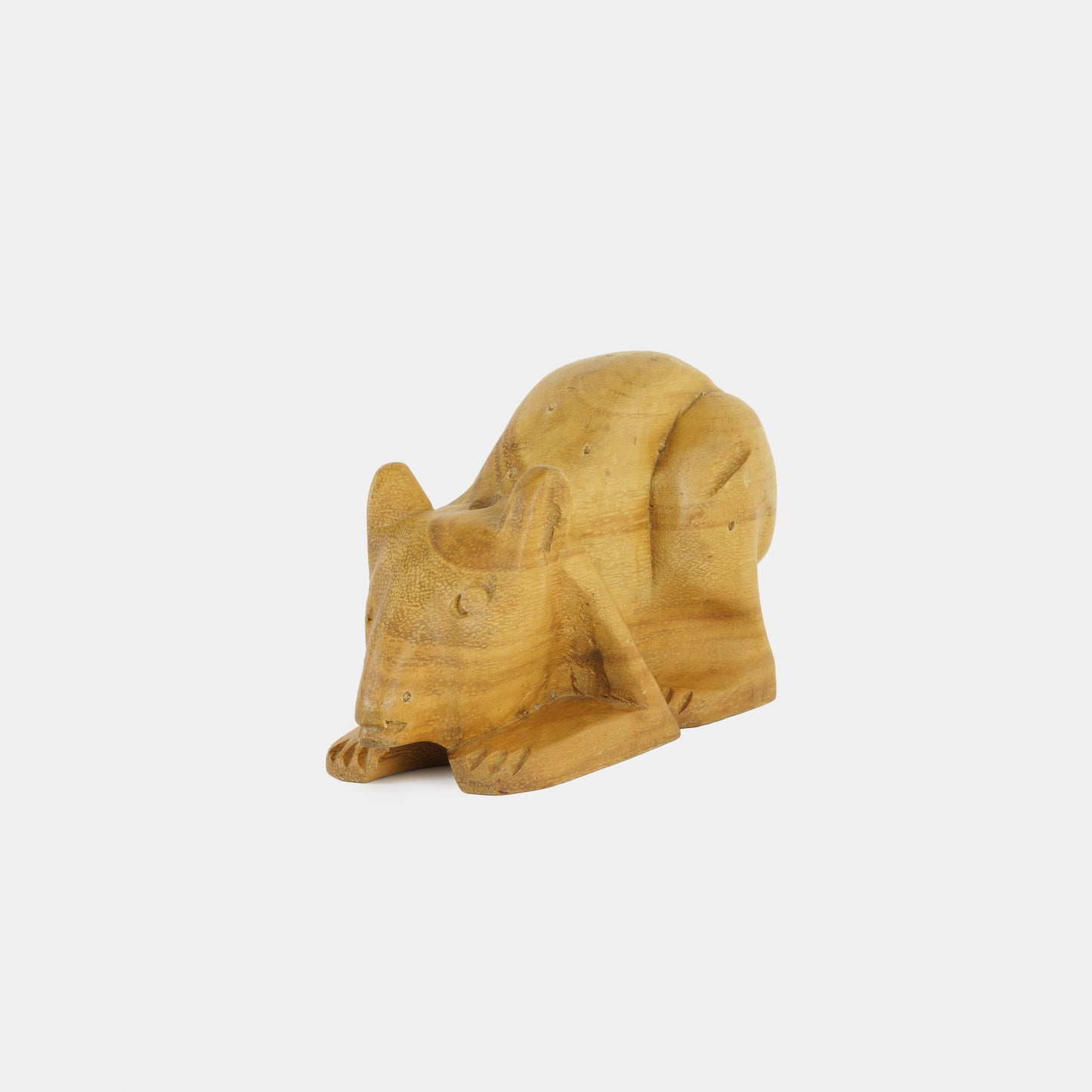 Vintage Folk Carved Mouse