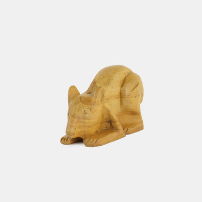 Vintage Folk Carved Mouse