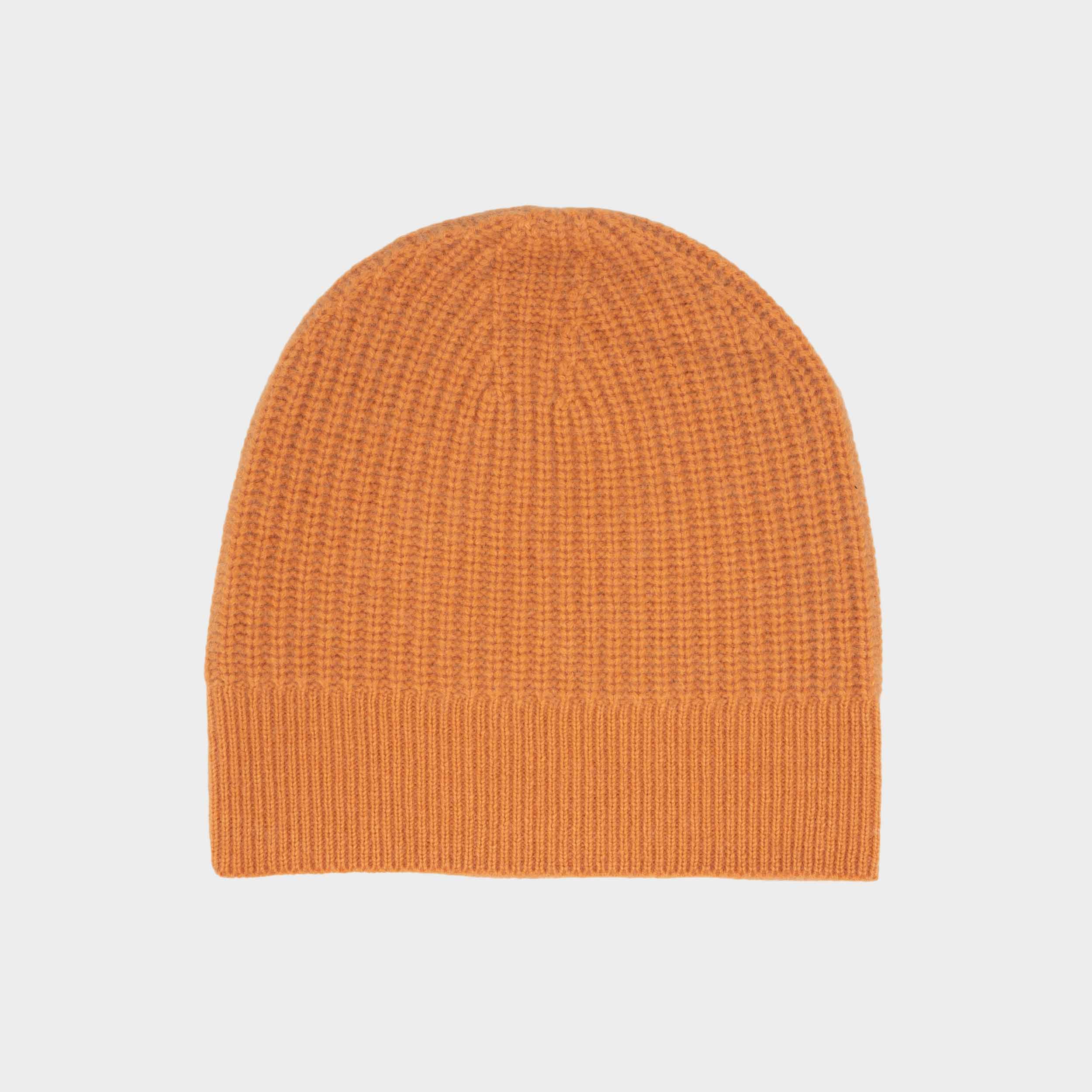 Orange Hand Knit cheapest Hat Beanie From Italian 6 Ply Cashmere