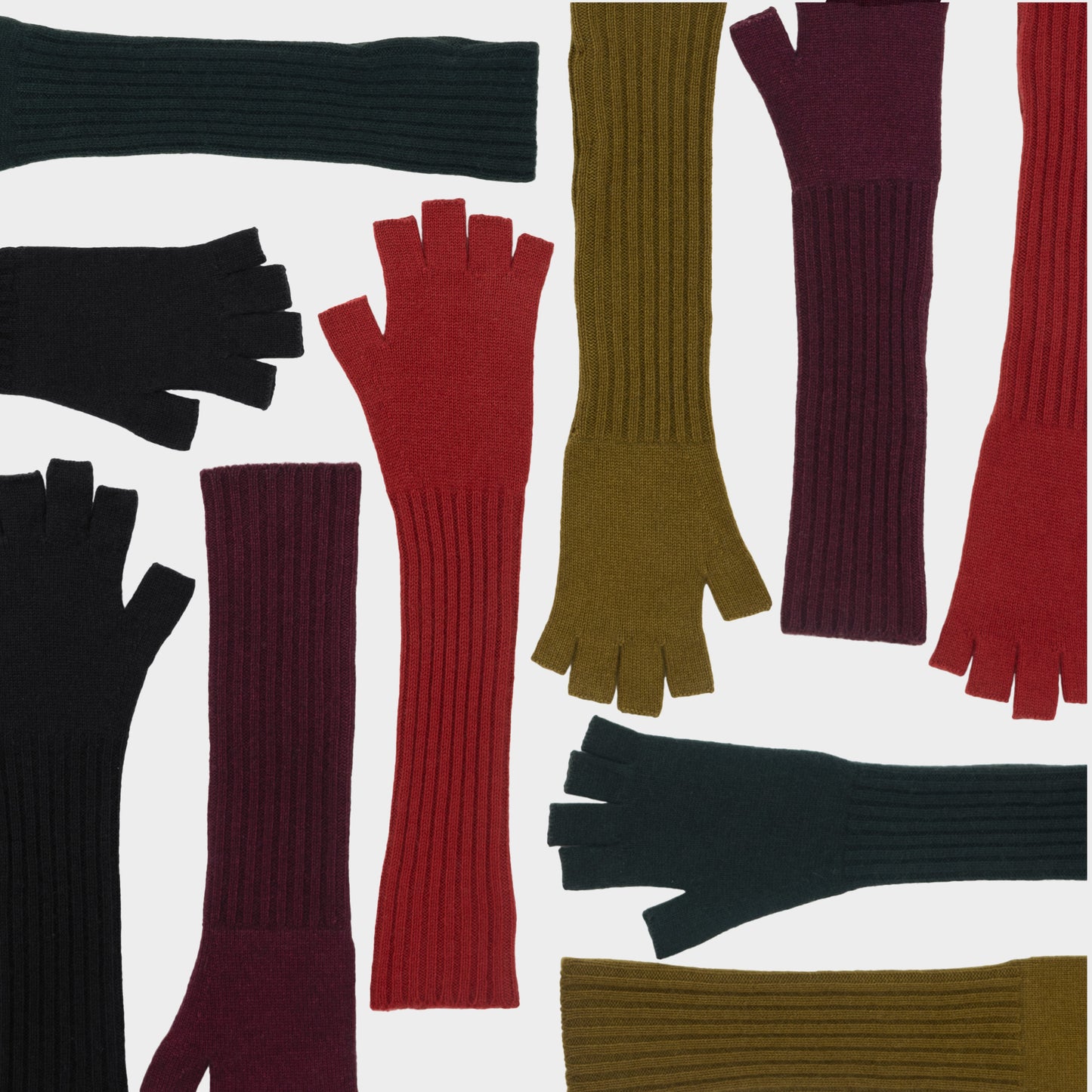 Himalayan Cashmere Long Fingerless Gloves