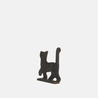 Vintage Metal Cat Door Stop