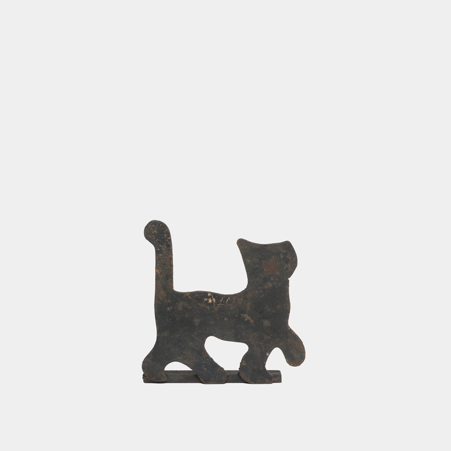 Vintage Metal Cat Door Stop