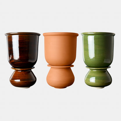 Ceramic Planter with 4" Pedestal/Vase