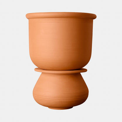 Ceramic Planter with 4" Pedestal/Vase