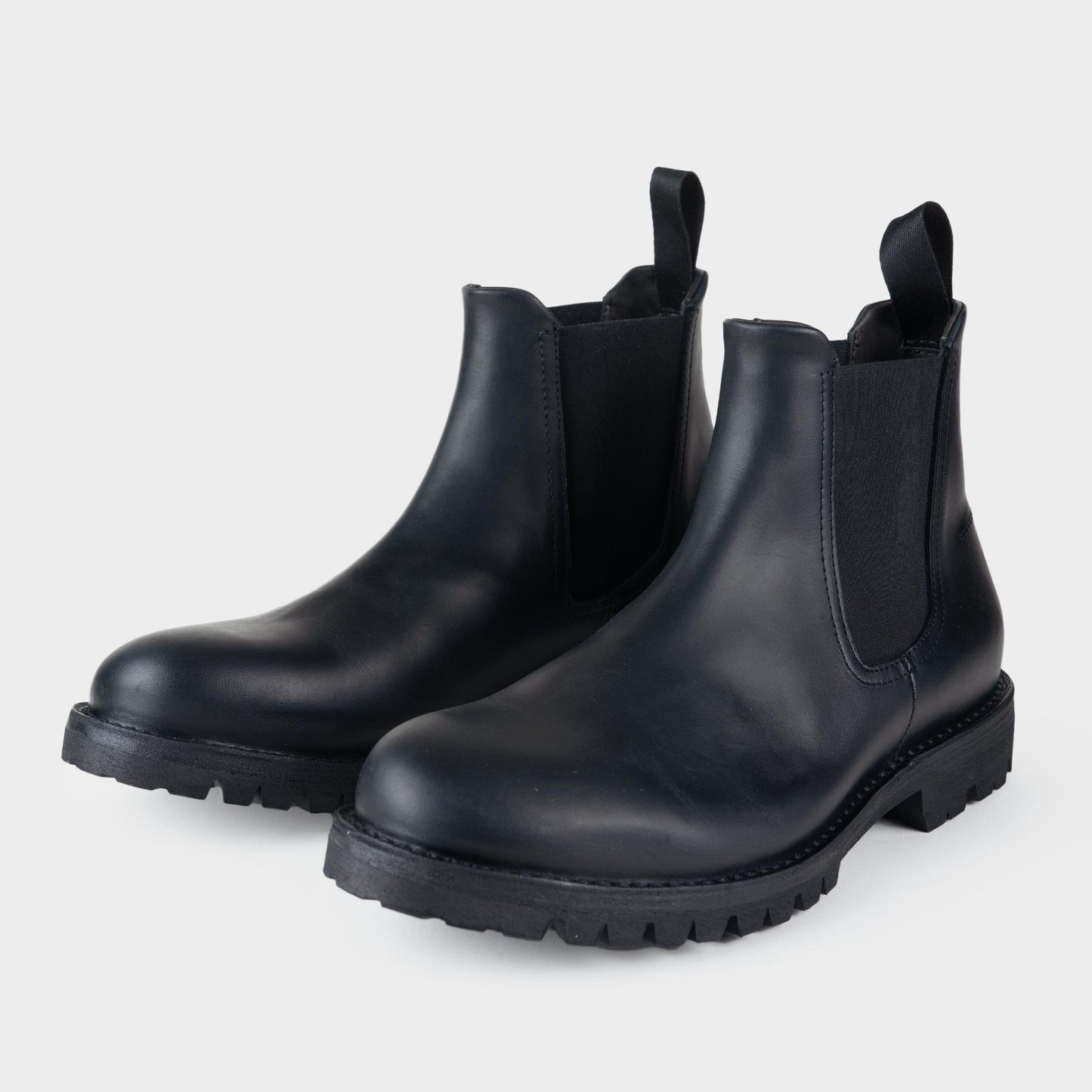 Calfskin Waterproof Chelsea Boot in Black