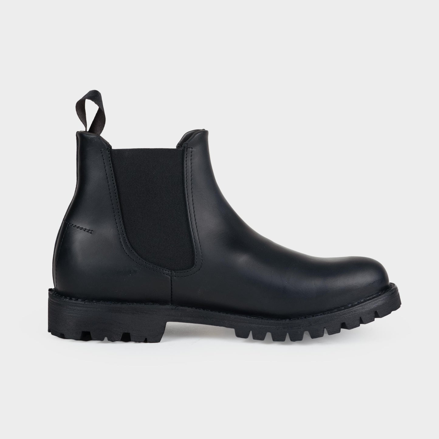 Calfskin Waterproof Chelsea Boot in Black